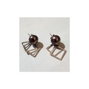 2 in 1 Silver Freshwater Pearls Earrings